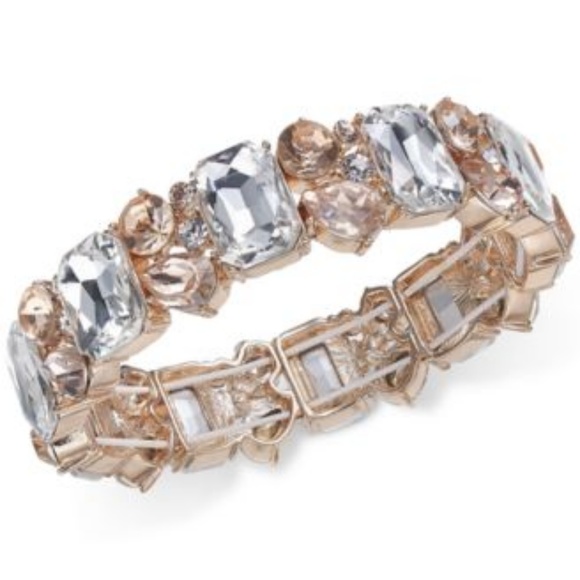 Charter Club Jewelry - BNWTCharter Club rose Crystal stones stretch brac
